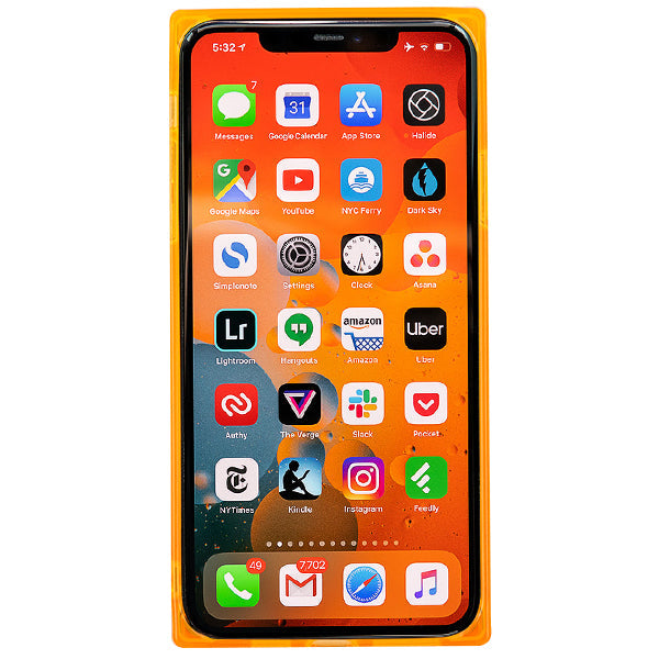 Square Box Orange Skin Iphone 11 Pro Max