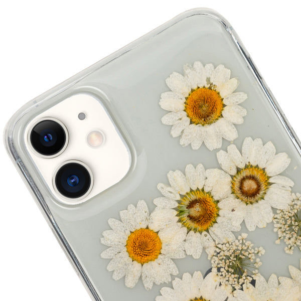 Real Flowers White Case Iphone 12 Mini