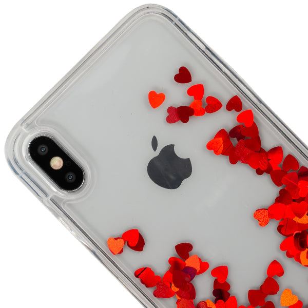 Red Hearts Liquid Iphone XS Max