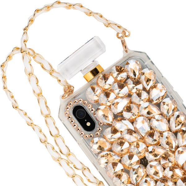 Handmade Bling Gold Bottle Case Iphone XR