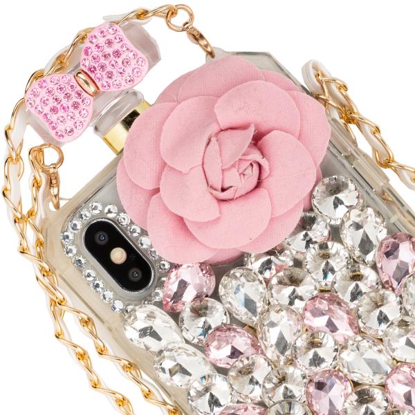 Handmade Bling Pink Flower Case Iphone XS Max