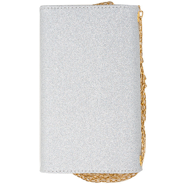 Glitter Detachable Purse Silver Iphone XS Max