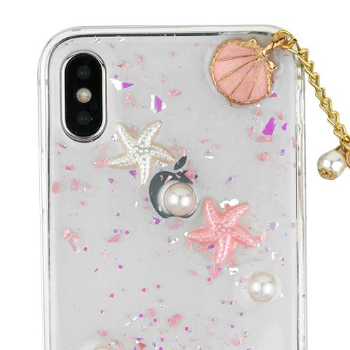 Seashells Clear Case Iphone 10/X/XS - Bling Cases.com