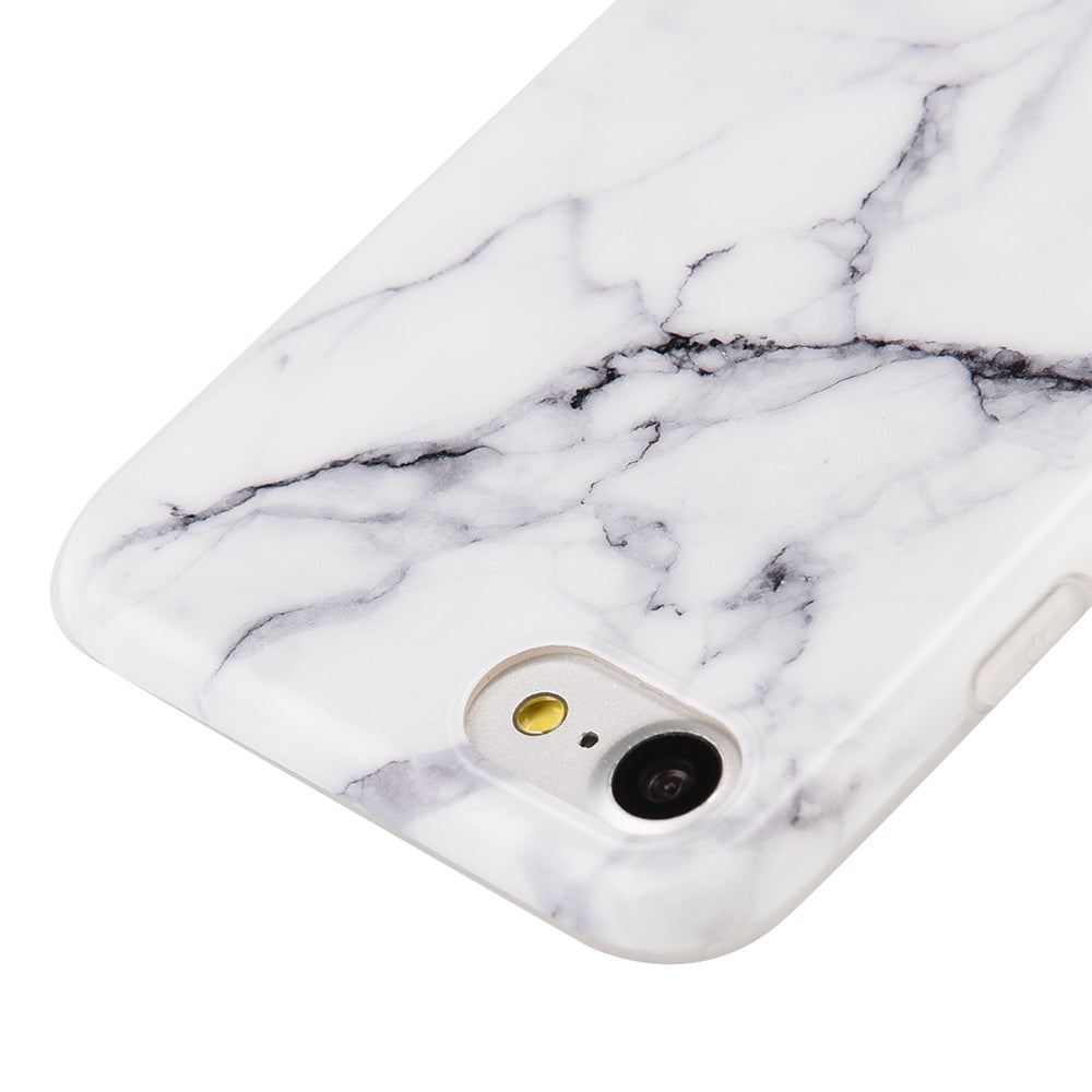 Marble Soft Skin White Iphone 7/8 - Bling Cases.com