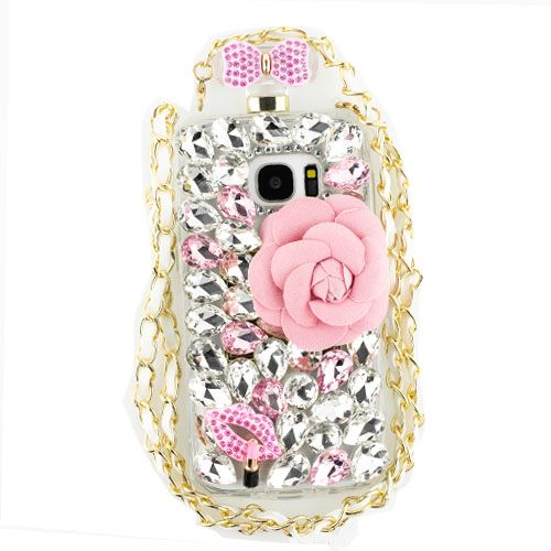 Handmade Bling Flowers Bottle Samsung S7 - Bling Cases.com