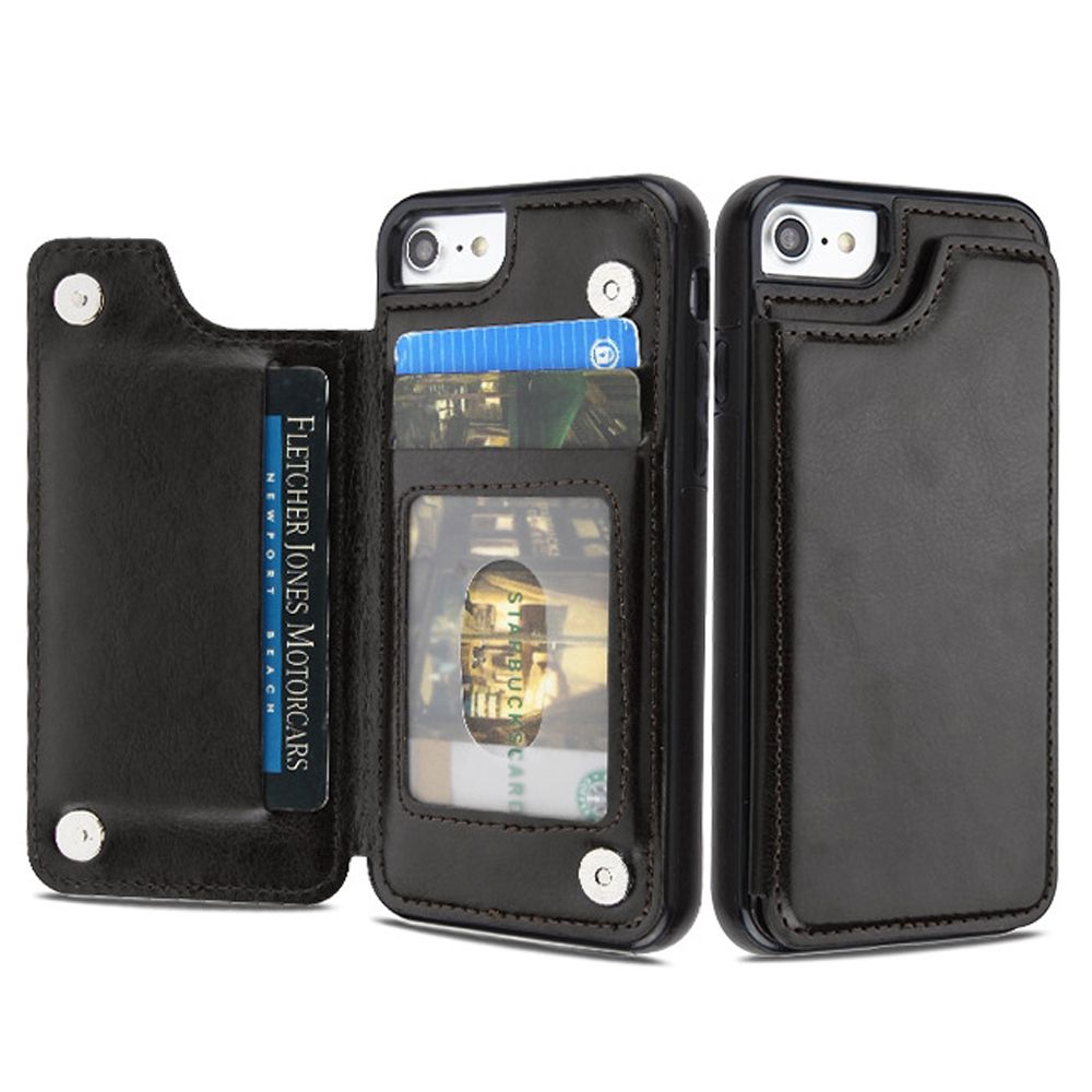 Book Card Black Case Iphone 6/7/8 - Bling Cases.com