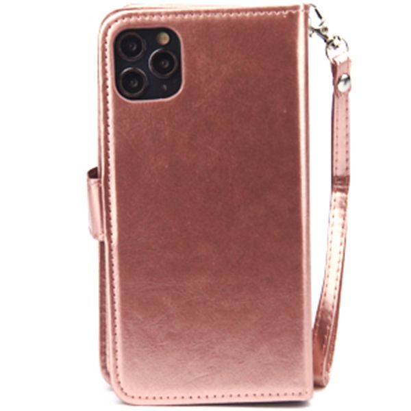 Handmade Detachable Bling Pink Flower Wallet IPhone 13 Mini