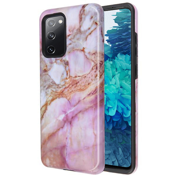 Hybrid Marble Purple Peach Samsung S20 FE