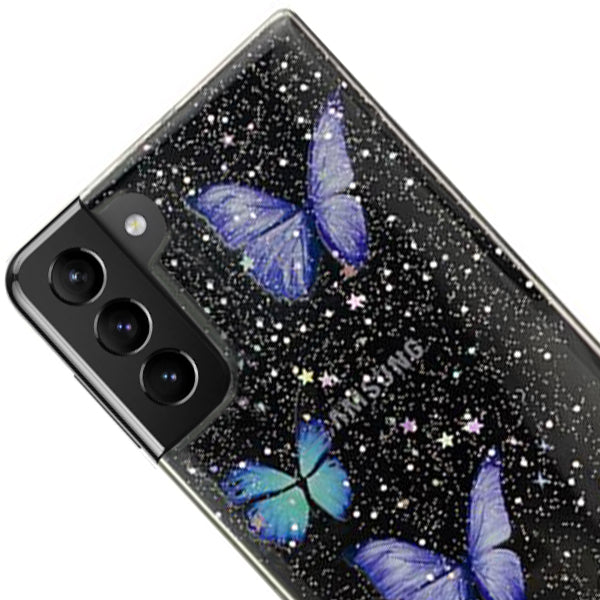 Butterflies Purple Case Samsung  S21 Plus