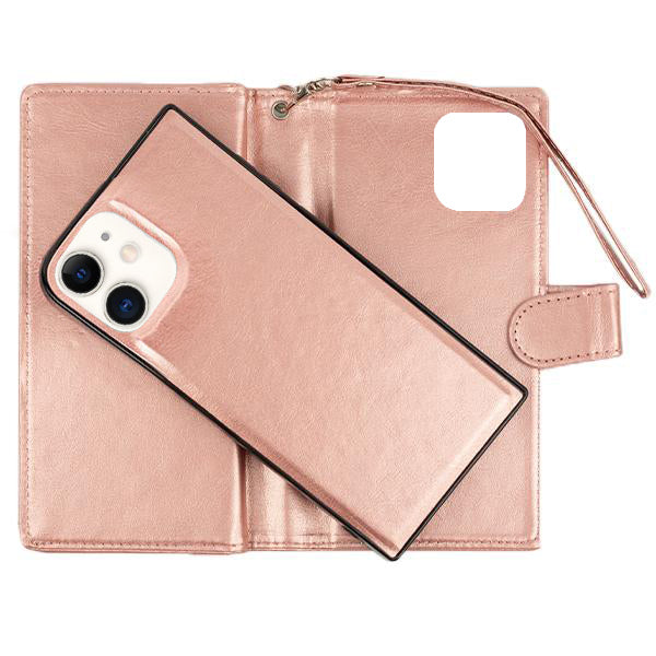 Detachable Wallet Rose Gold Iphone 12 Mini