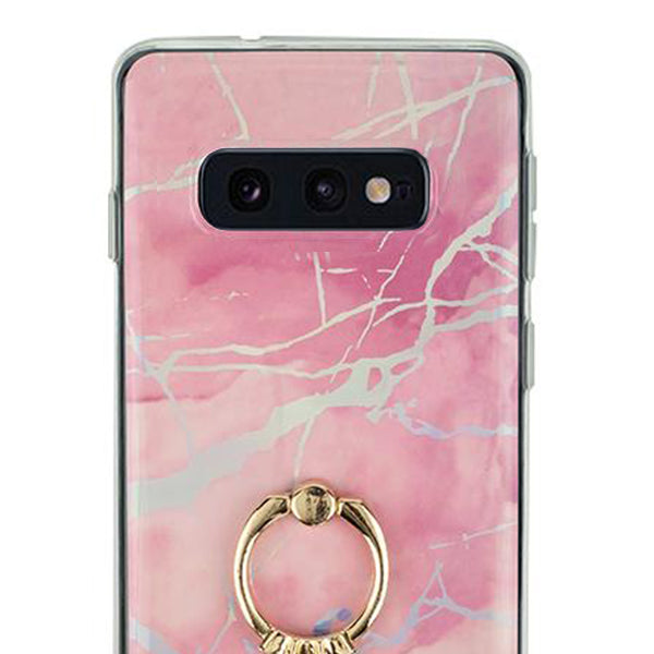 Marble Pink Ring Case Samsung S10E