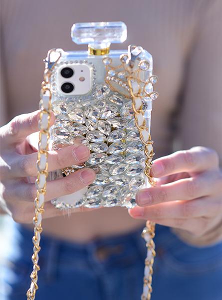 Handmade Bling Fox Bottle Case IPhone 12/12 Pro