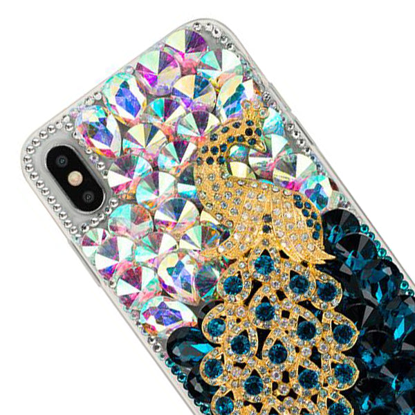 Handmade Peacock Bling Case Iphone 10