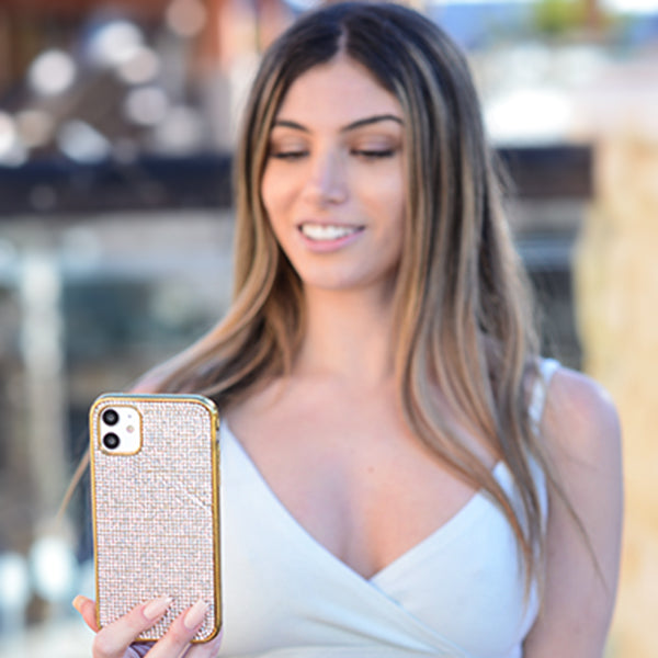 Bling Tpu Skin Silver Gold Iphone 10