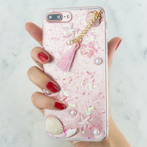 Seashells Clear Case Iphone 7/8 Plus - Bling Cases.com