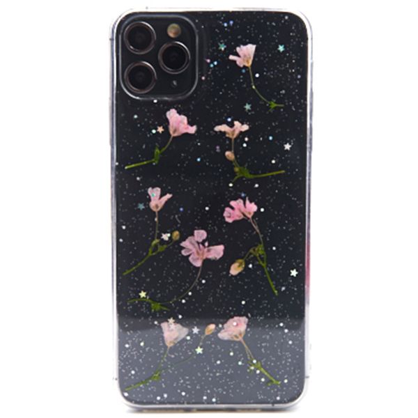 Real Flowers Pink Leaves Case IPhone 12/12 Pro