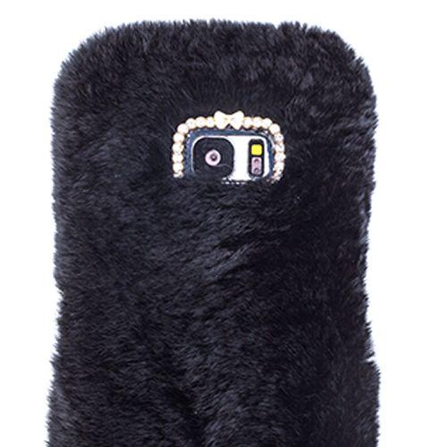 Fur Case Black Samsung S7