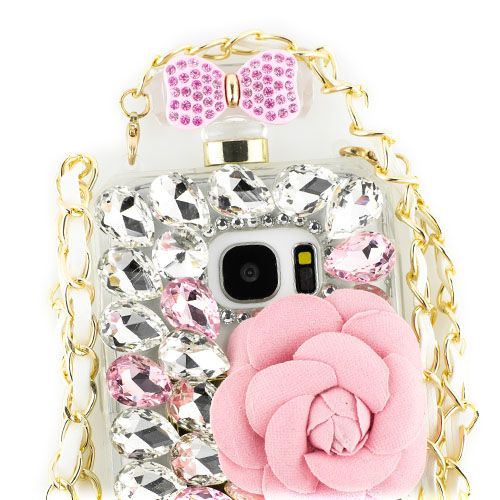 Handmade Bling Flowers Bottle Samsung S7 - Bling Cases.com