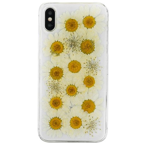 Real Flowers White Case Iphone XS MAX - Bling Cases.com