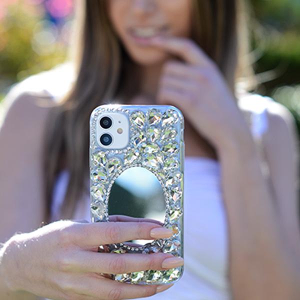 Handmade Bling Mirror Silver Case Samsung A51