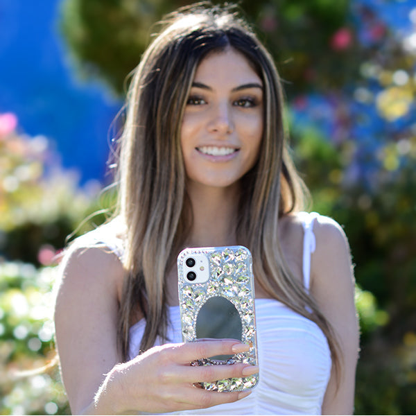 Handmade Bling Mirror Silver Case Samsung J3 2017