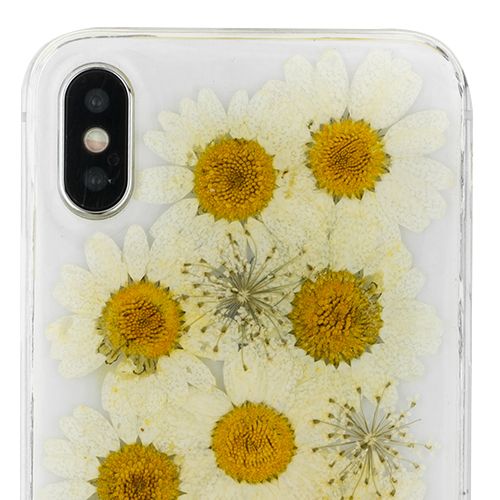 Real Flowers White Case Iphone 10/X/XS - Bling Cases.com