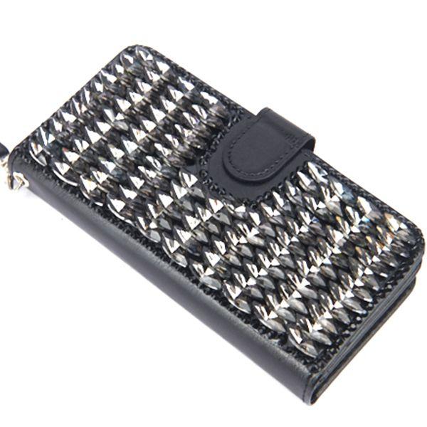 Handmade Detachable Bling Black Wallet  IPhone 12/12 Pro