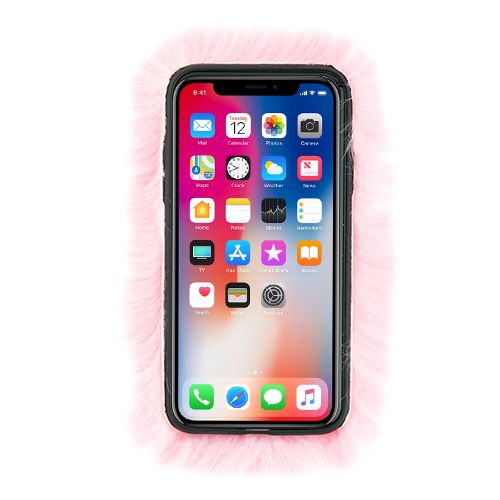 Fur Case Light Pink Iphone XS MAX - Bling Cases.com