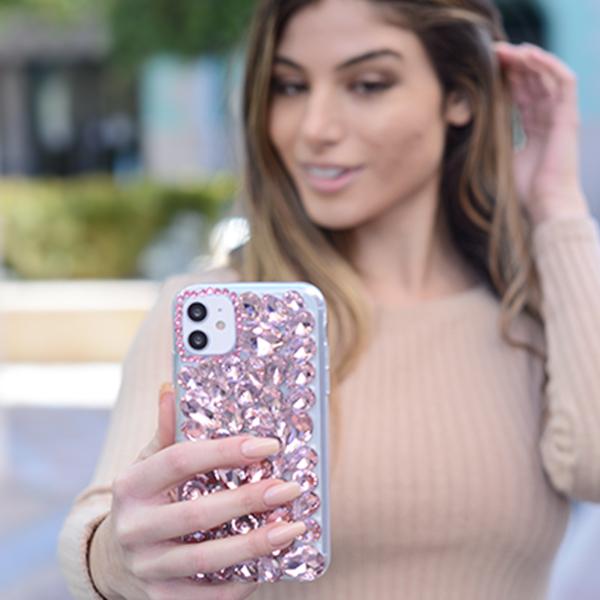 Handmade Bling Pink Case Samsung S22