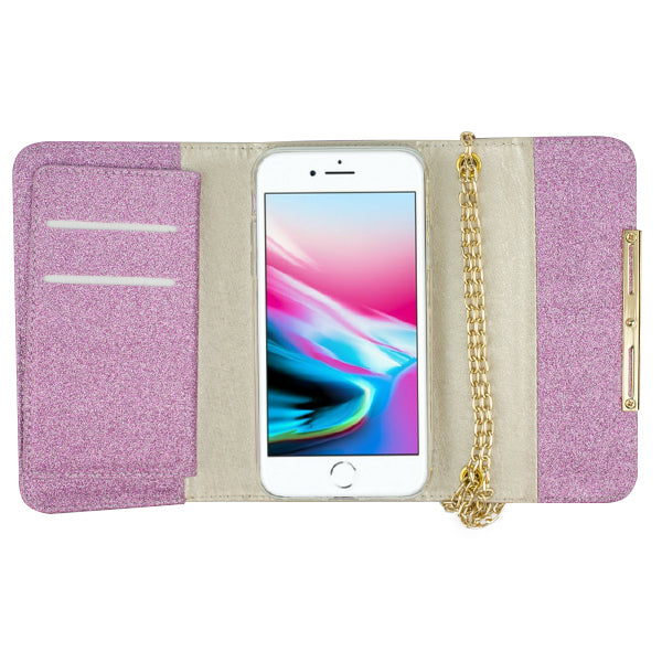 Glitter Detachable Purse Light Purple Iphone 7/8 Plus