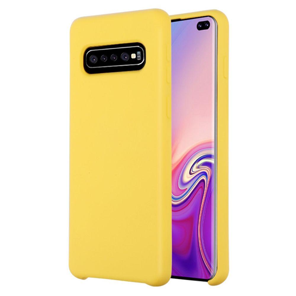 Silicone Skin Yellow Samsung S10 Plus - Bling Cases.com