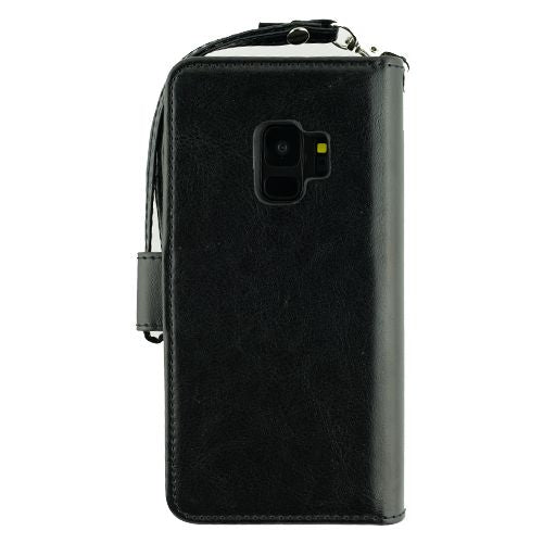 Detachable Black Wallet Detachable Samsung S9