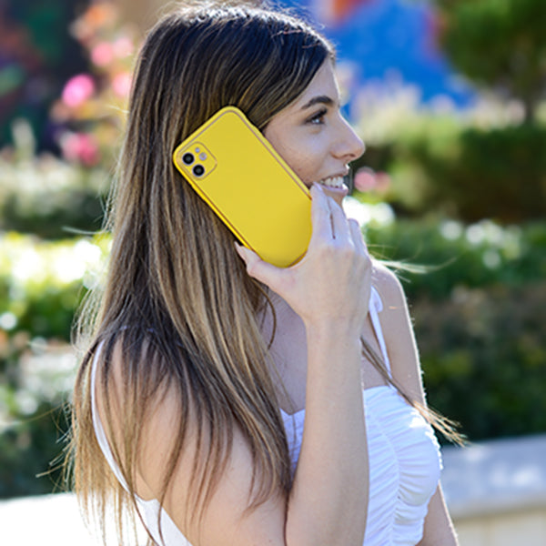 Leather Style Yellow Gold Case IPhone 13 Mini