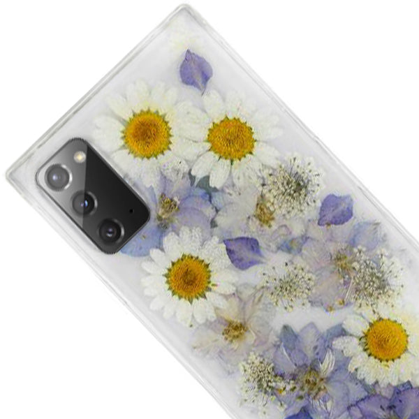 Real Flowers Purple Case Samsung Note 20