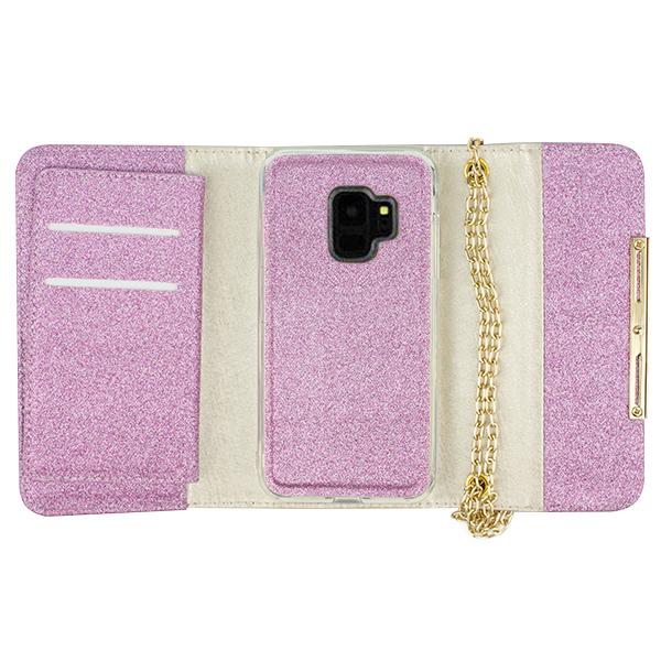 Glitter Detachable Purse Light Purple S9