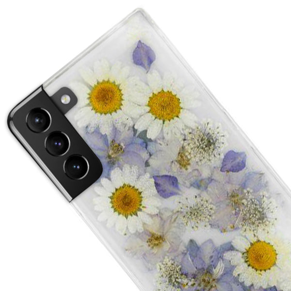 Real Flowers Purple Case Samsung S21 Plus